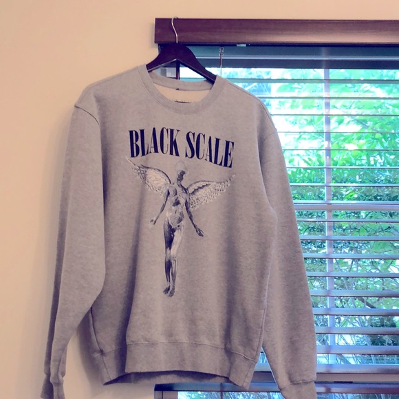 Sweaters | Vintage Nirvana Black Scale Grey Sweater Sz M Tag Ripped Off |  Poshmark